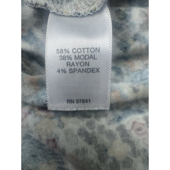 J Jill Floral Paisley Tapestry Print Long Sleeve Womens Knit Tunic Top M Boho - Picture 9 of 12